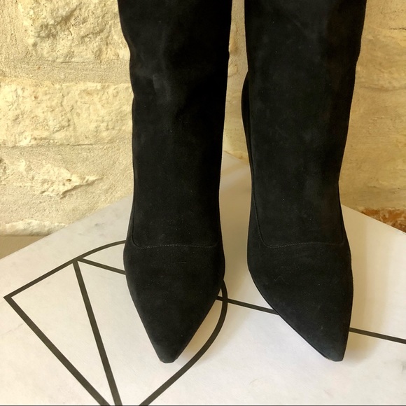 Paul Andrew Ciondolare Scrunch Suede Boots - size 39.5 - Picture 6 of 9